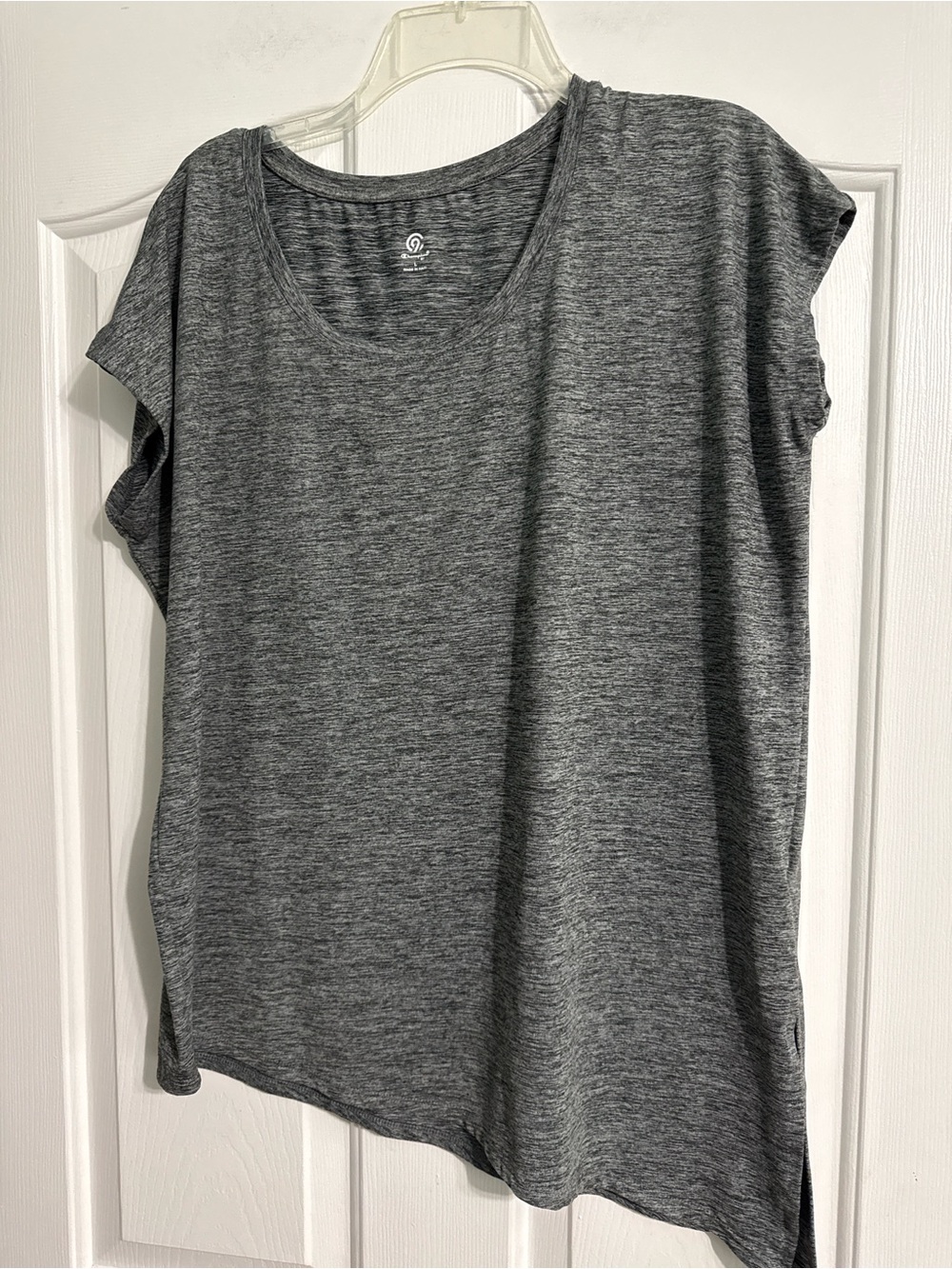 Champion Gray Heather Scoop Neck Short Sleeve Tee